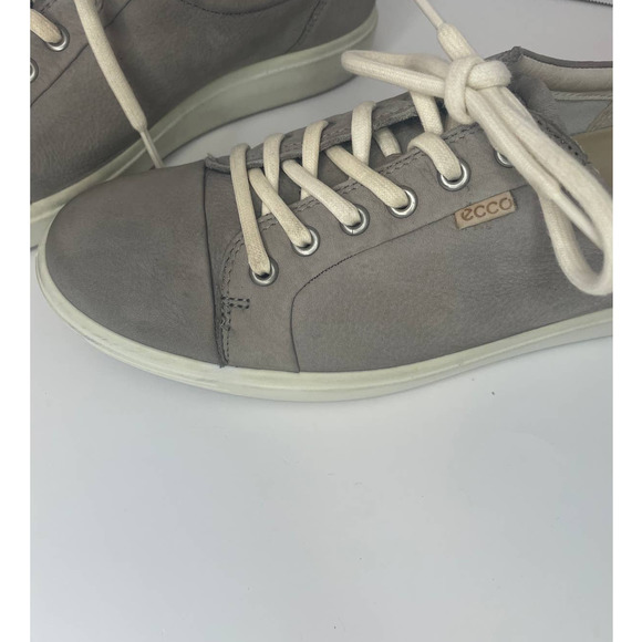 Ecco Womens Comfort Leather Lace Up Sneaker Shoes SZ 12 - Picture 9 of 11